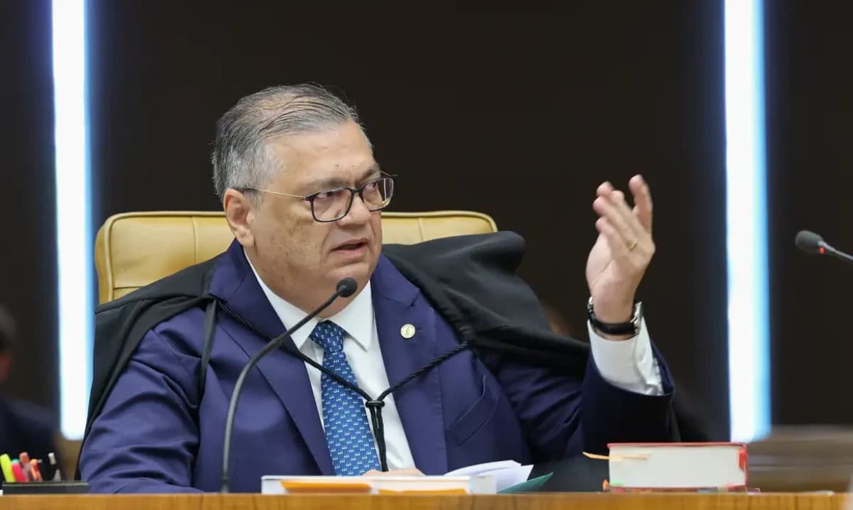 Ministro do Supremo Tribunal Federal (STF) Flávio Dino em uma sessão na Corte - Foto: Rosinei Coutinho / STF