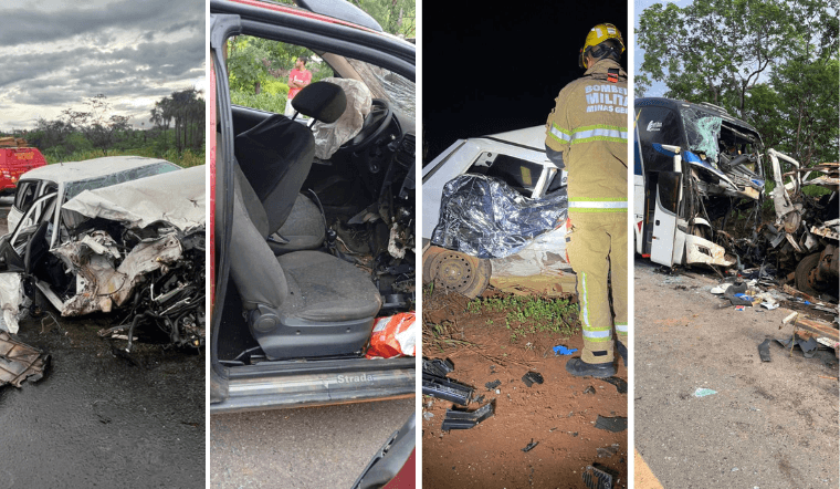 Em menos de 24 horas, quatro acidentes em rodovias de Minas Gerais deixam 10 mortos e ao menos 20 feridos