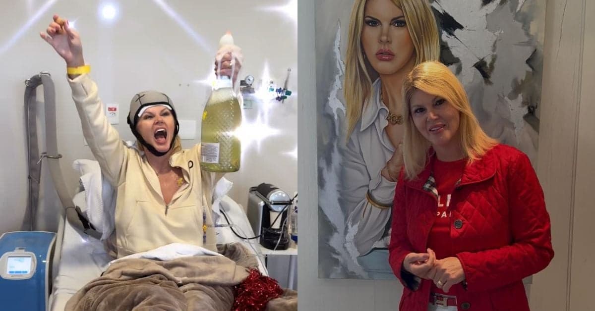 Val Marchiori celebra última sessão de quimioterapia