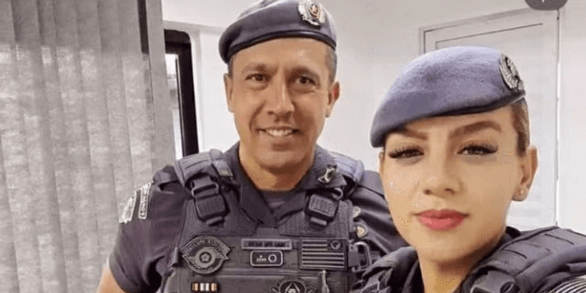 Tenente-coronel e soldado Gisele | Reprodução