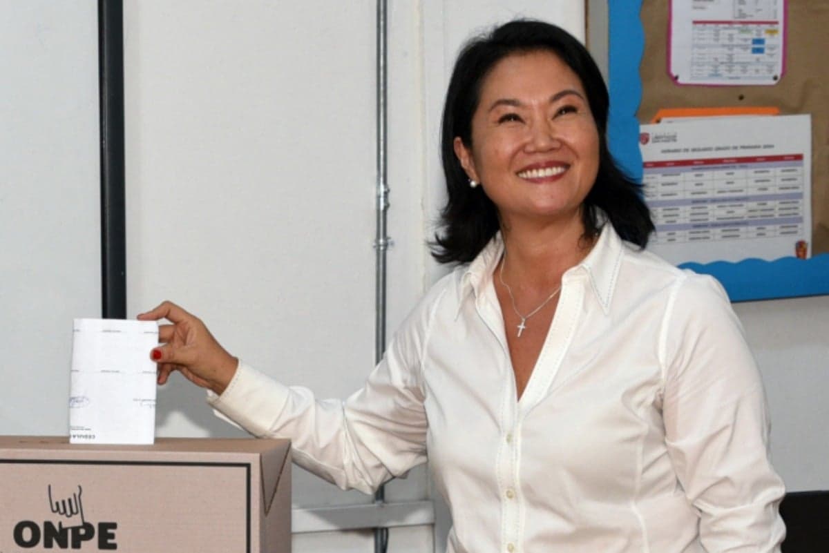 Candidata de direita Keiko Fujimori