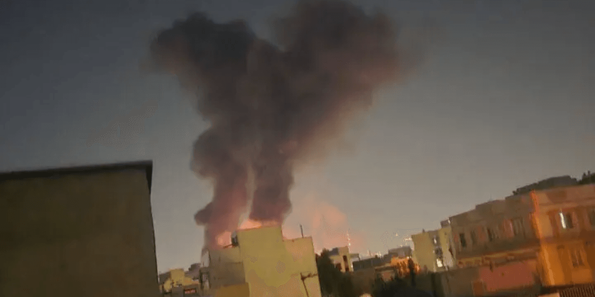 Explosão em aeroporto de Teerã, capital do Irã - Foto: Mehr News