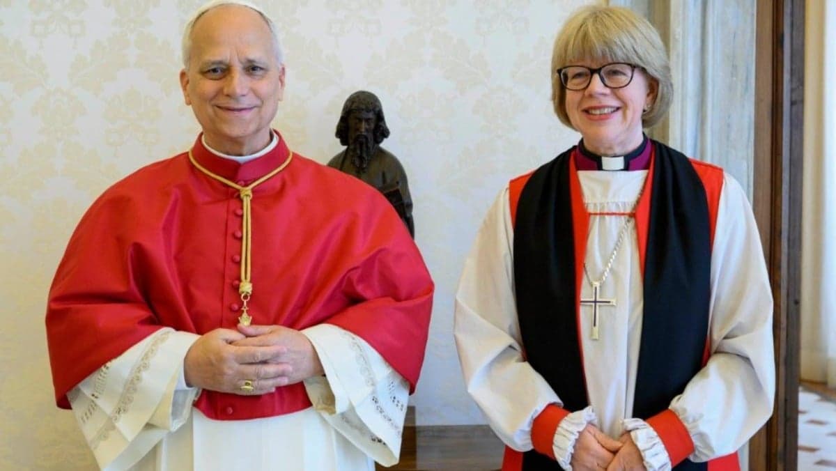 Papa Leão XIV e Sarah Mullally • Vatican