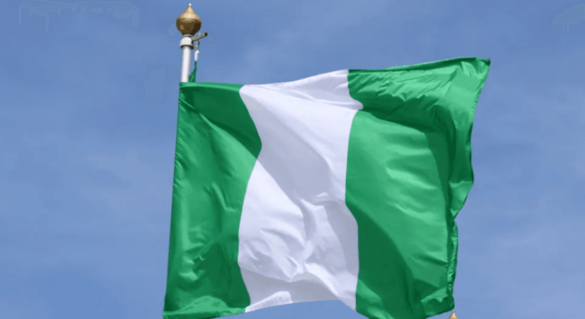 Bandeira nacional da Nigéria - Maksim Konstantinov/SOPA Images/LightRocket