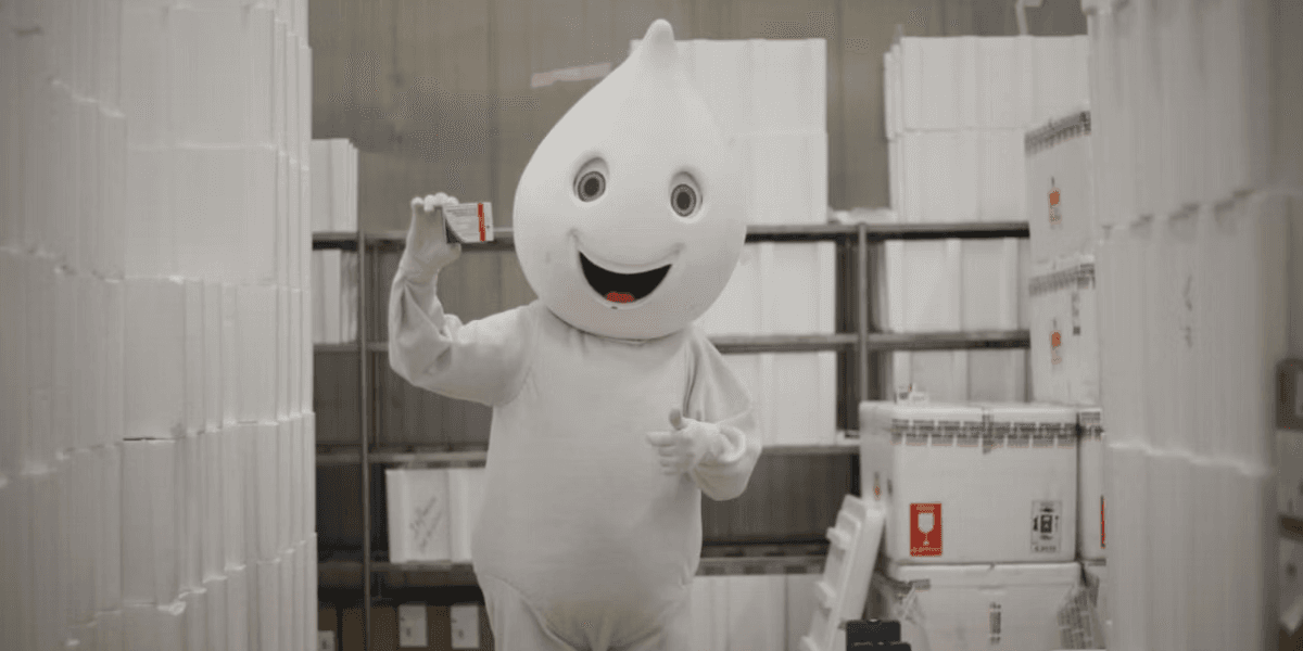 Mascote da campanha de vacinação contra o Vírus Sincicial Respiratório (VSR) - Foto: Alex de Jesus