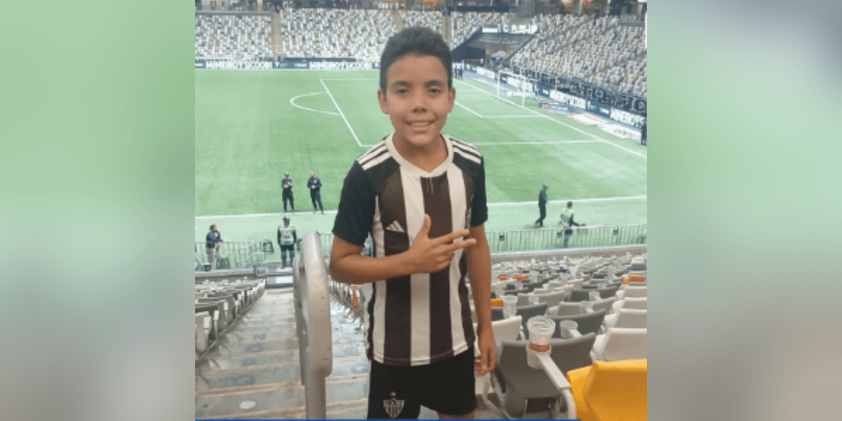Pequeno Bernardo era apaixonado por futebol