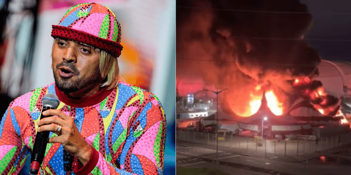 Circo do Tirú atingido por incêndio - Foto: Reprodução/Redes sociais