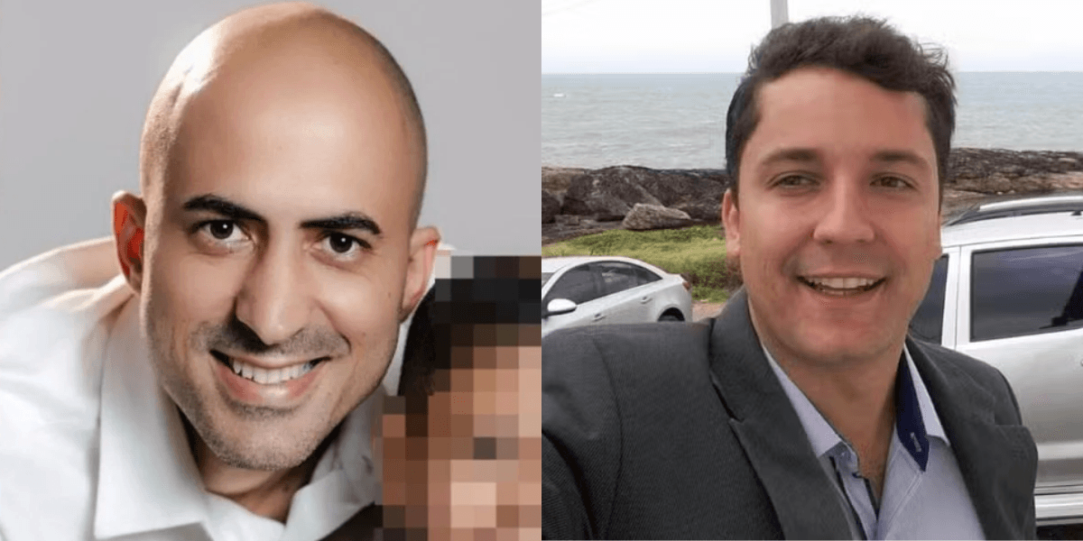 Morreram no acidente o piloto Wellinton de Oliveira Pereira, de 34 anos (à esquerda) e o médico-veterinário Fernando Moreira Souto, de 36 (à direita)