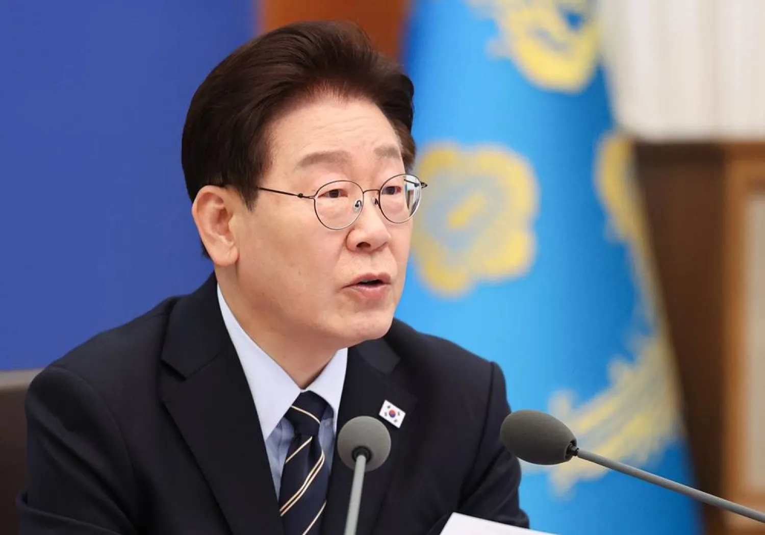 O presidente sul-coreano Lee Jae Myung