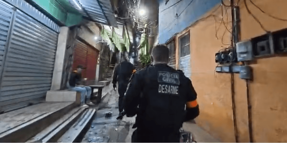 Agentes da Desarme circulam em Rio das Pedras — Foto: Reprodução