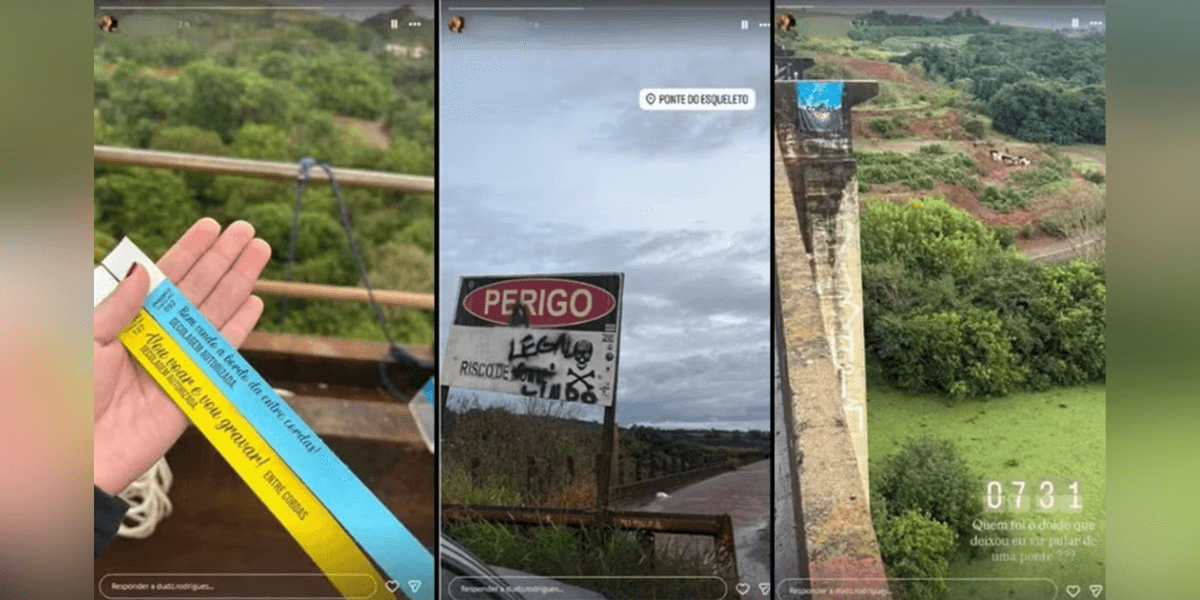 Vítima de 'rope jump' em Limeira publicou fotos momentos antes de morrer • Redes sociais