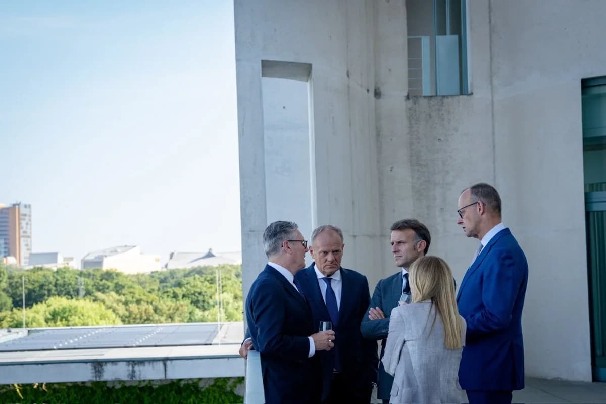 Reunião entre líderes europeus - Foto: Divulgação/Emmanuel Macron