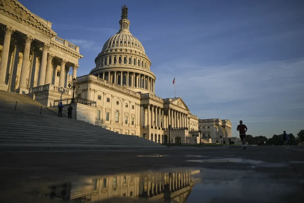 Vista do Capitólio, o prédio do Congresso dos EUA — Foto: Kenny Holston/The New York Times