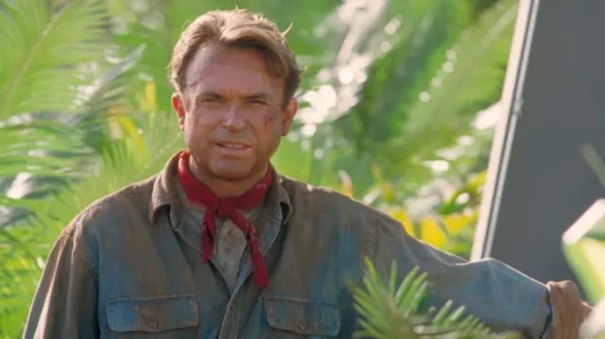 Sam Neill interpretou o Dr. Alan Grant em Jurassic Park
