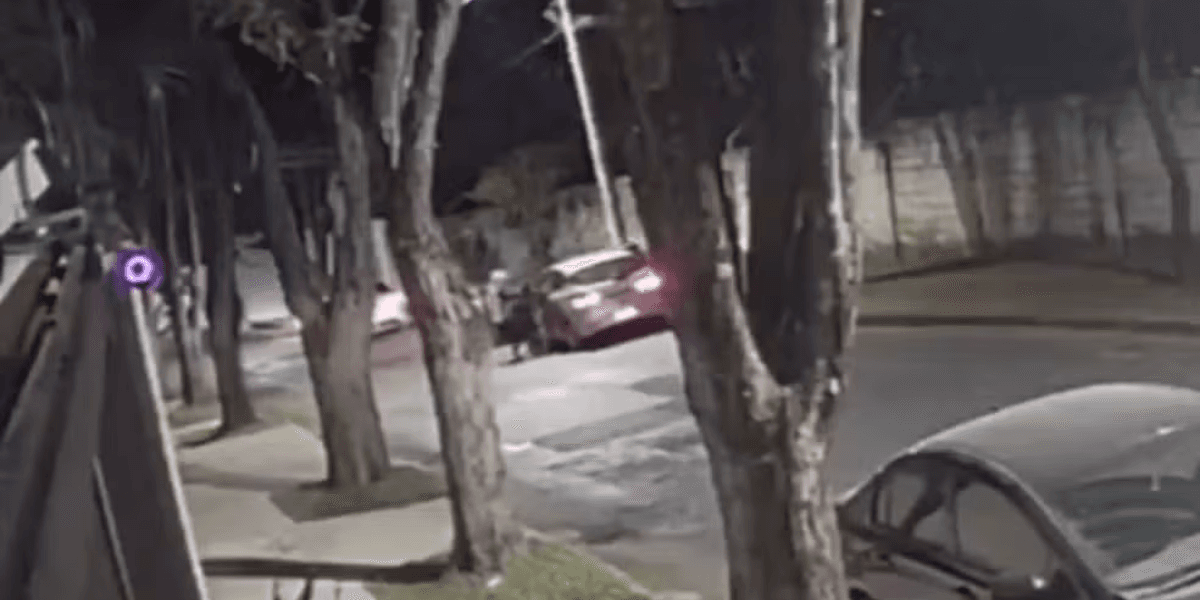 Mulher é puxada pelos cabelos durante tentativa de roubo de carro em BH — Foto: Circuito de segurança