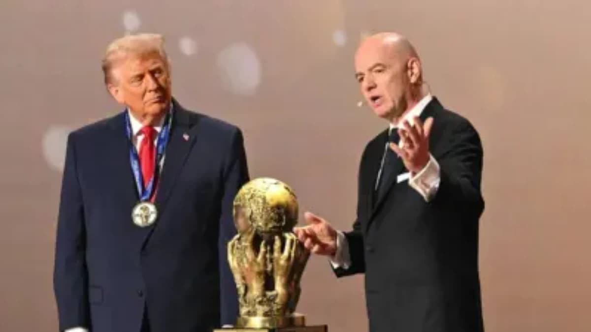 Donald Trump e Gianni Infantino - Crédito: Mandel Ngan