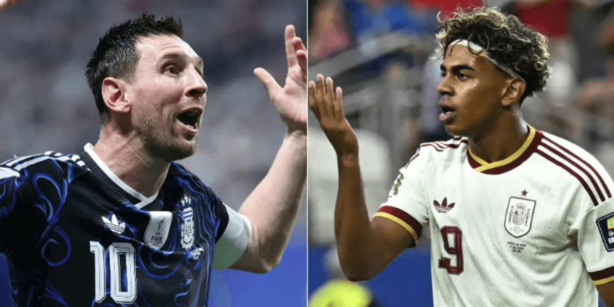 Lionel Messi e Lamine Yamal se enfrentam na final da Copa do Mundo 2026 (Fotos: Thomas Coex e Paul Ellis)