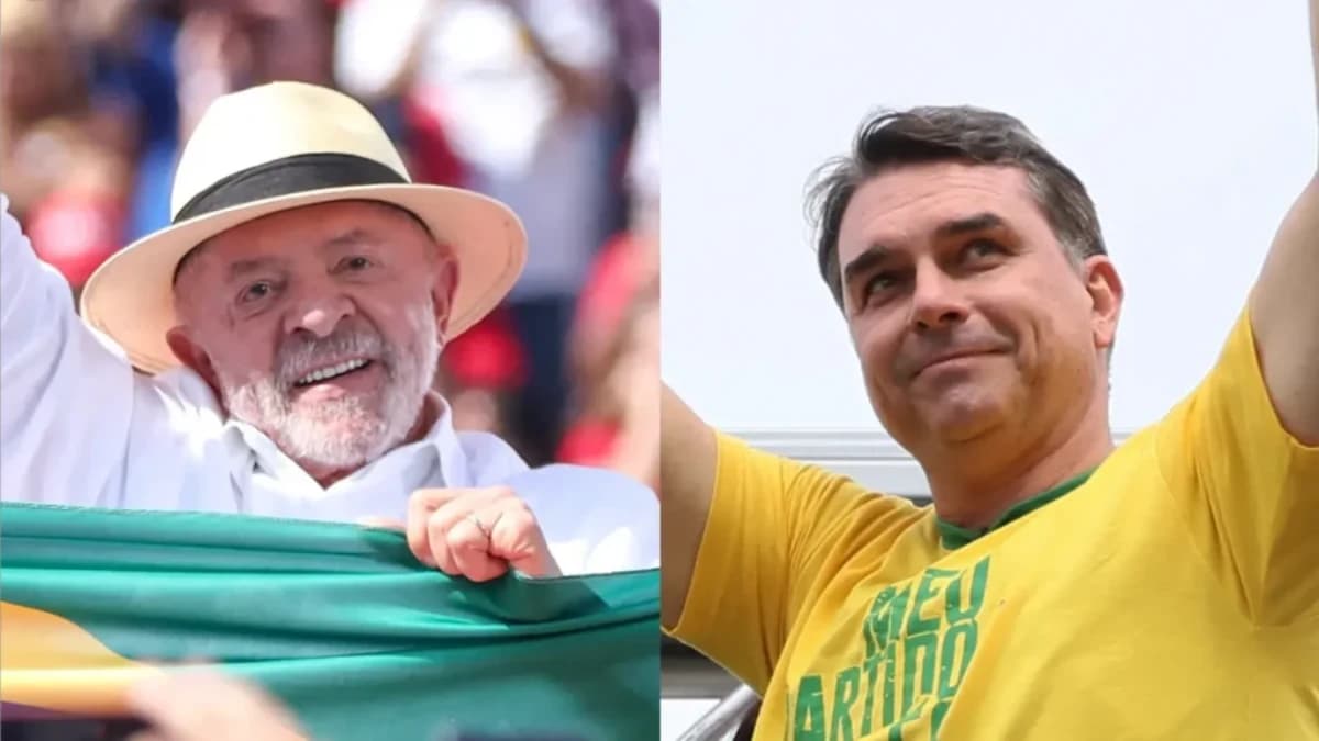 Presidente Luiz Inácio Lula da Silva (PT) e o senador Flávio Bolsonaro (PL) - Fotos: Marina Uezima e Charles Sholl / Brazil Photo Press