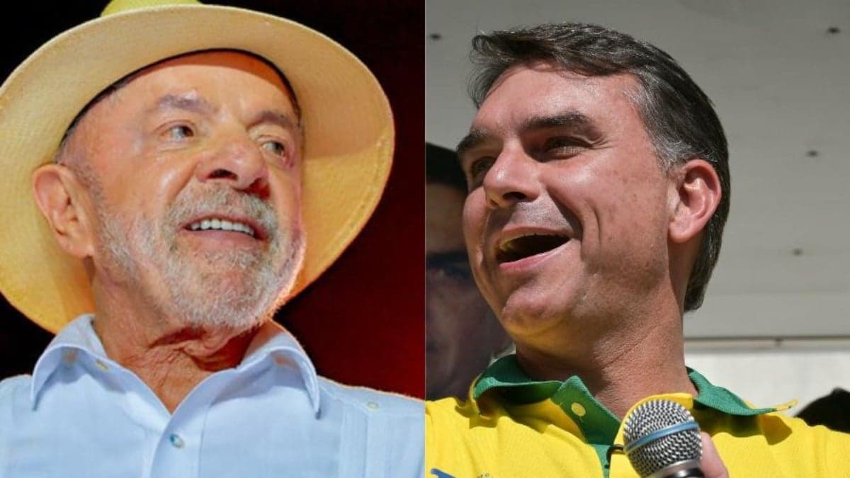 Lula e Flávio Bolsonaro - Imagem: Ricardo Stuckert/Divulgação e Washington Alves
