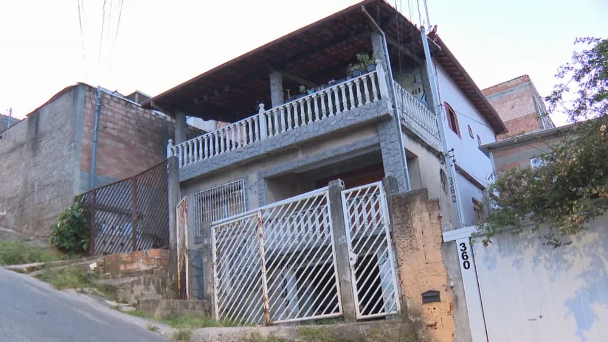 Crime aconteceu na Rua Andira, no bairro Santa Maria, na Região Oeste de BH — Foto: Reprodução/TV Globo