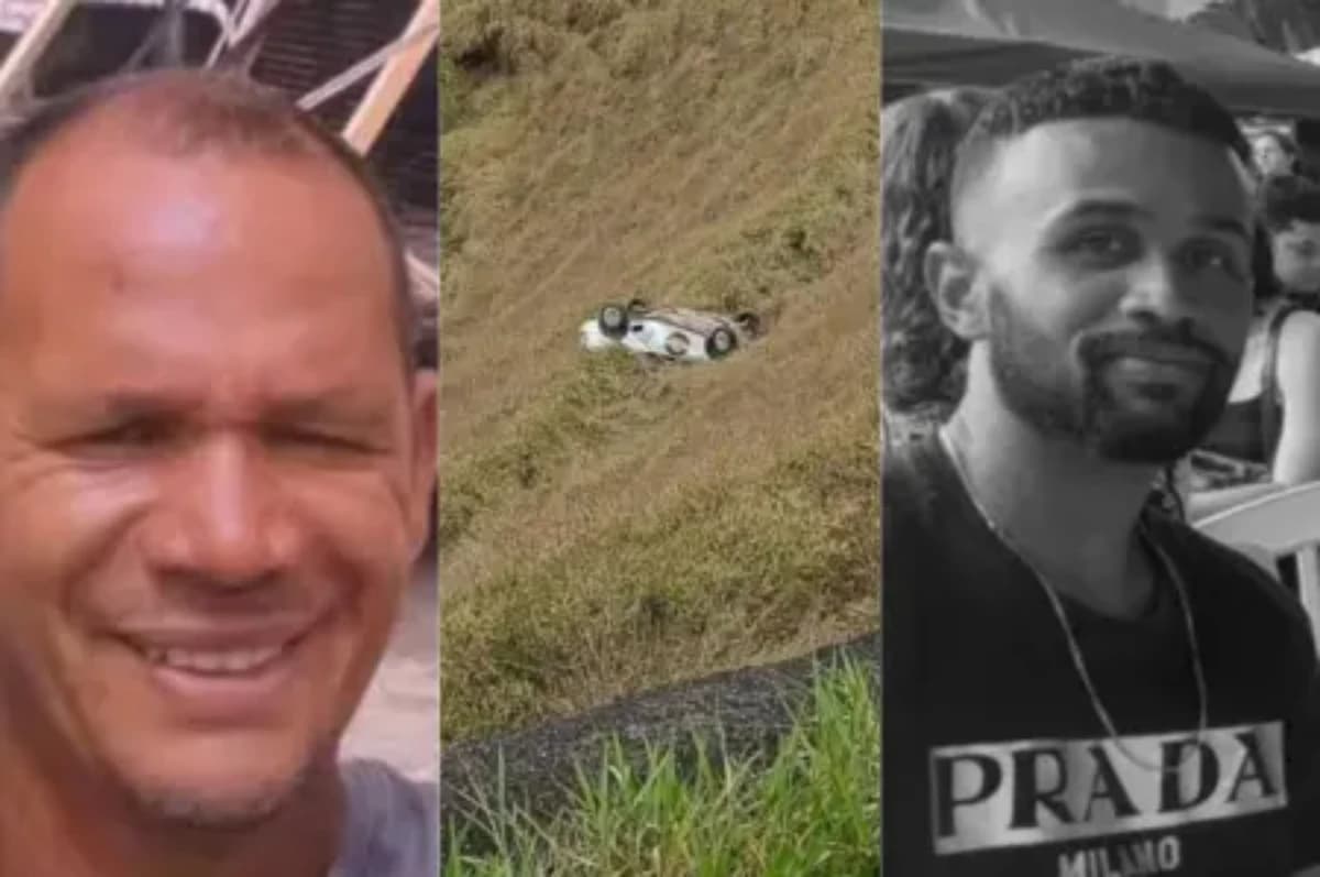 Corpos foram encontrados dentro de uma caminhonete capotada às margens da via • Reprodução | Redes Sociais | TV Record Minas