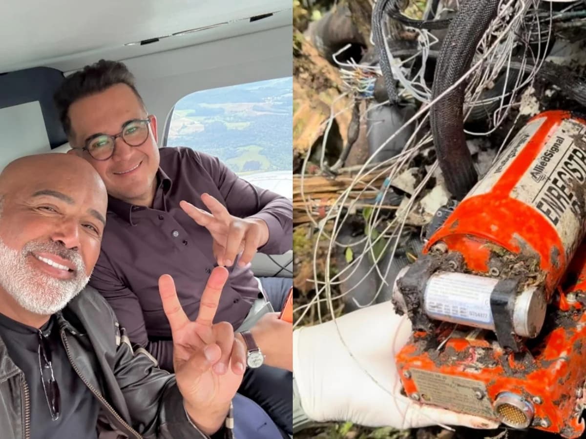 Caixa-preta de helicóptero que caiu com Rick é levada para Brasília