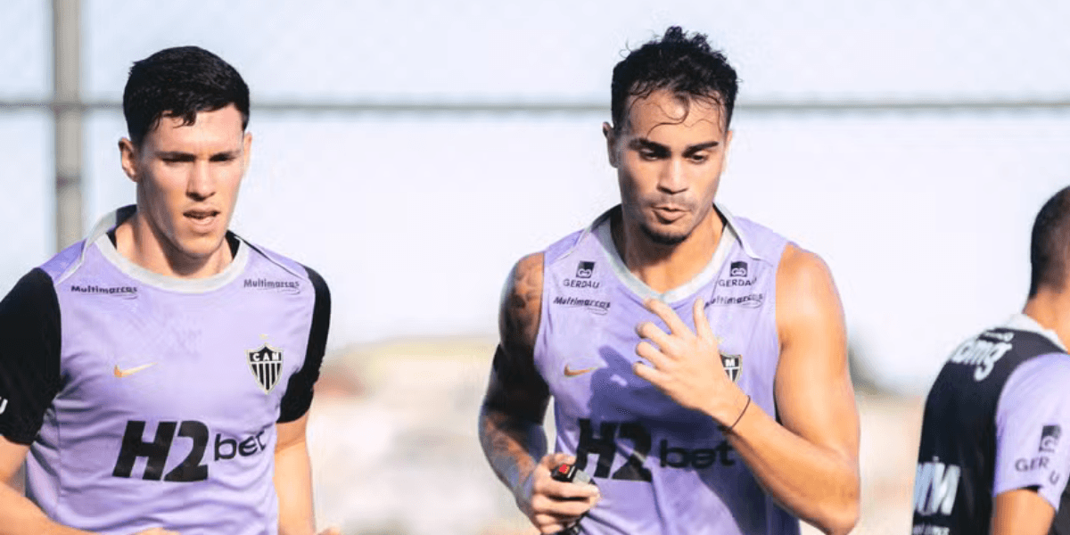 Thiago Borbas e Reinier - Foto: Pedro Souza / Atletico