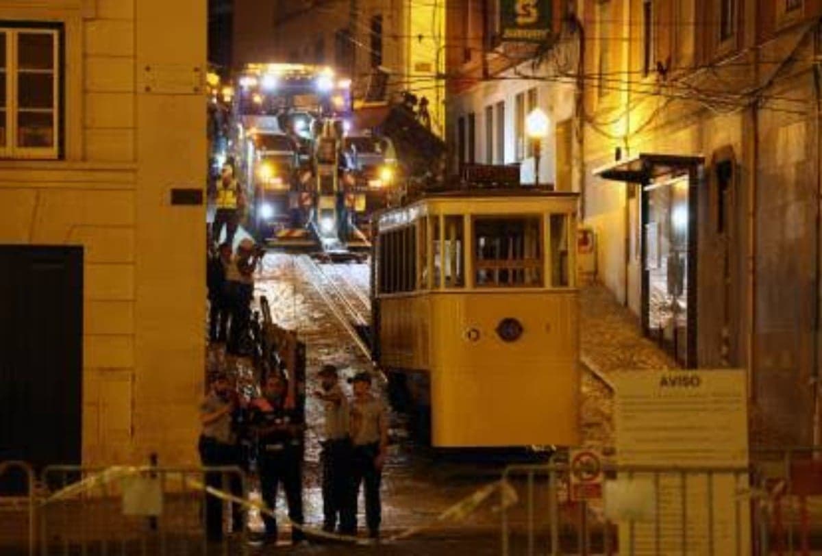 O Elevador da Glória após tragédia que matou 16 pessoas (Foto: PATRICIA DE MELO MOREIRA)