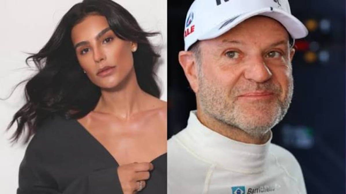 Influenciadora Cíntia Chagas confirmou que está namorando com o piloto Rubens Barrichello