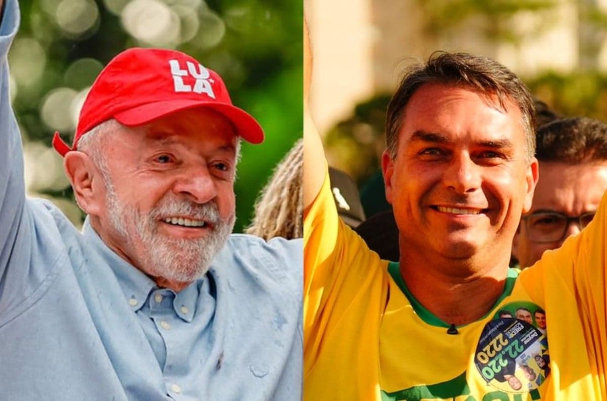 O presidente Luiz Inácio Lula da Silva e o senador Flávio Bolsonaro | Ricardo Stuckert/PR - Charles Vieira/Flickr