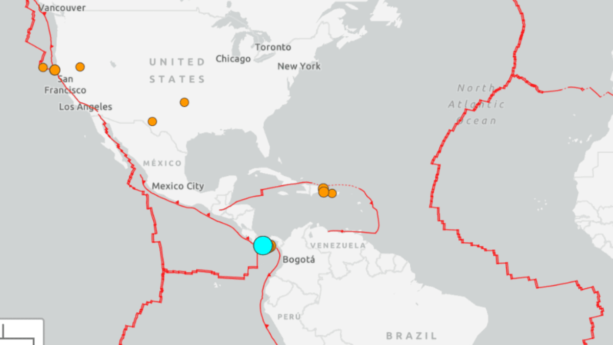 Novo terremoto de magnitude 6,1 atinge Panamá - Imagem: Reprodução/USGS