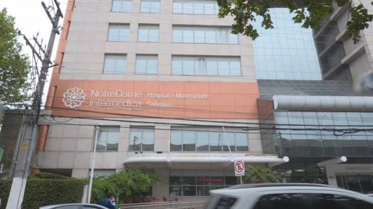 O Hospital Salvalus pertence à rede Hapvida, do grupo NotreDame Intermédica, e fica na Rua Bresser, na Mooca, Zona Leste de SP - Foto: Reprodução/TV Globo