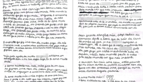 Adolescente apreendido por ataque em padaria de Ribeirão das Neves envia carta à mãe e pede ajuda