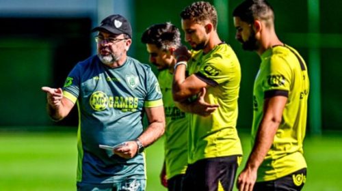 América Futebol Clube - treino comandado pelo Técnico Enderson Moreira