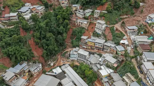 Áreas afetadas pelas chuvas no município de Juiz de Fora - Foto Ricardo Stuckert PR