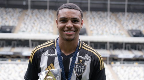 Cauã Soares, atacante da categoria sub-17 do Atlético