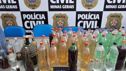 Em meio a mortes por metanol no país, Polícia Civil de Minas Gerais apreende bebidas irregulares
