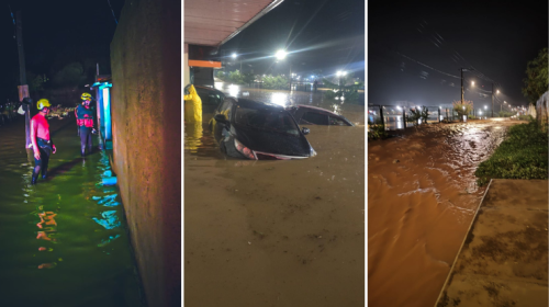 Forte chuva causa alagamentos e deixa famílias desalojadas em Manga