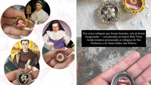 Imagens religiosas são furtadas de igreja em Contagem