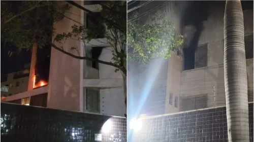 Incêndio em apartamento assusta moradores do bairro Castelo, em BH