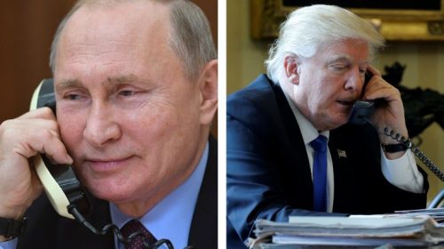 Putin e Trump ao telefone