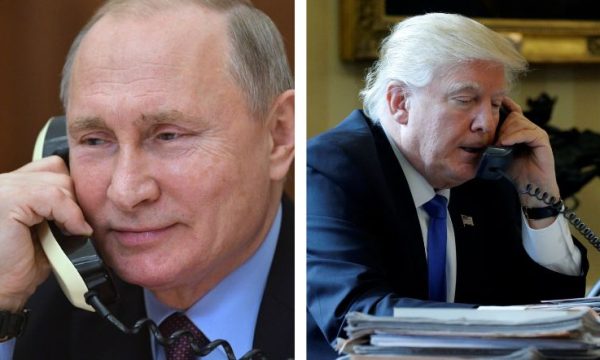 Putin e Trump ao telefone