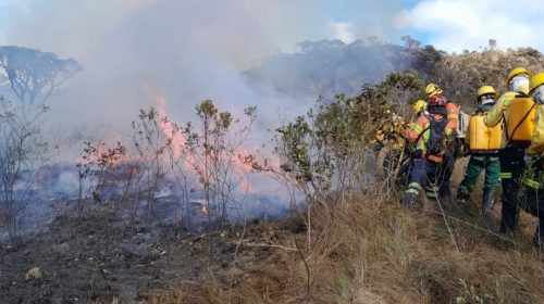 Serra do Rola-Moça tem incendio