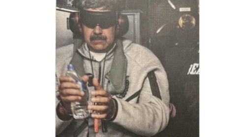 -Trump divulga foto de Nicolás Maduro vendado e algemado-