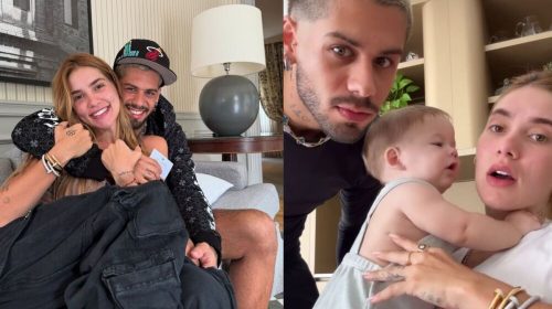 Zé Felipe aparece com novo visual e Virginia
