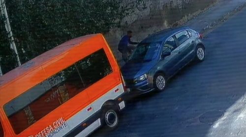 criminosos furtam estepe de viatura da Defesa Civil de BH que estava estacionada