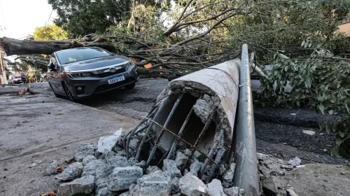 danos causados por um temporal que atingiu a cidade de São Paulo
