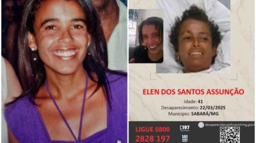família busca Elen dos Santos Assunção desapareceu em Sabará