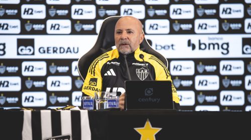 galo técnico Jorge Sampaoli foi oficialmente apresentado pelo Atlético
