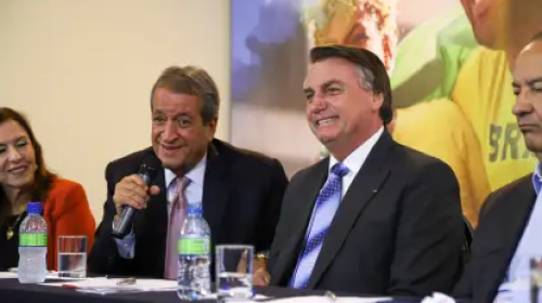 bolsonaro e valdemar costa neto presidente do pl